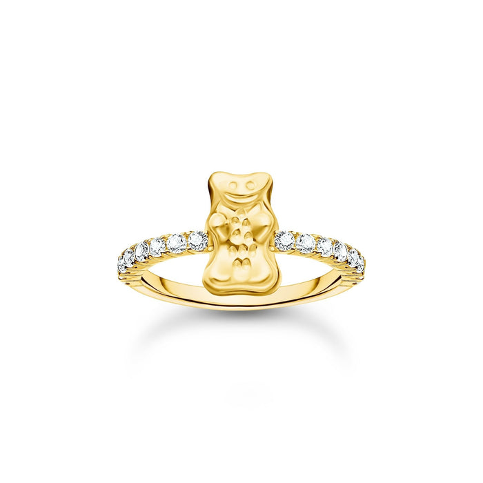 THOMAS SABO Ring with Gold HARIBO goldbear and zirconia