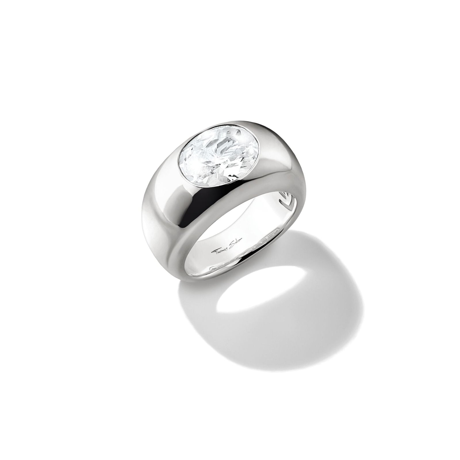 THOMAS SABO Ring with White Zirconia Centre Stone
