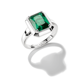 THOMAS SABO Ring with Green Zirconia Stone