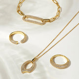 Ania Haie Pave Arrow Pendant