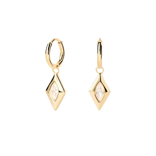 PDPAOLA Kate Silver Hoop Earrings