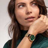 THOMAS SABO Women's Watch Garden Spirit Malachite Gold