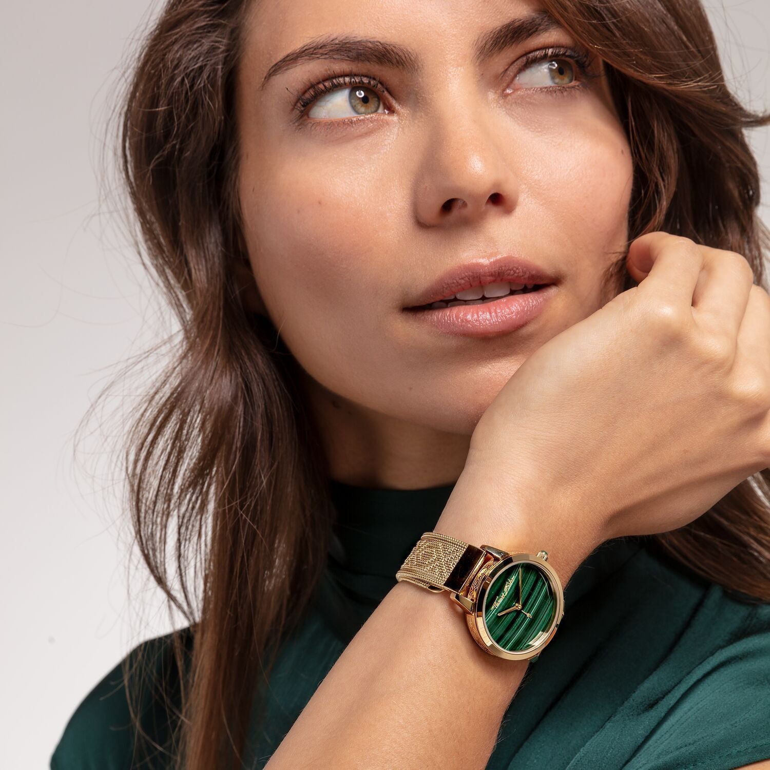 THOMAS SABO Women's Watch Garden Spirit Malachite Gold