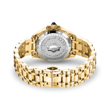THOMAS SABO Mystic Island Watch with white stones and green malachite gold plated