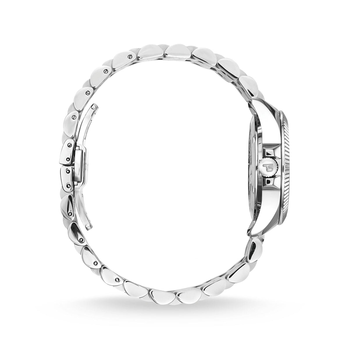THOMAS SABO Women's Watch Divine Silver with Black Dial and Zirconia Stones