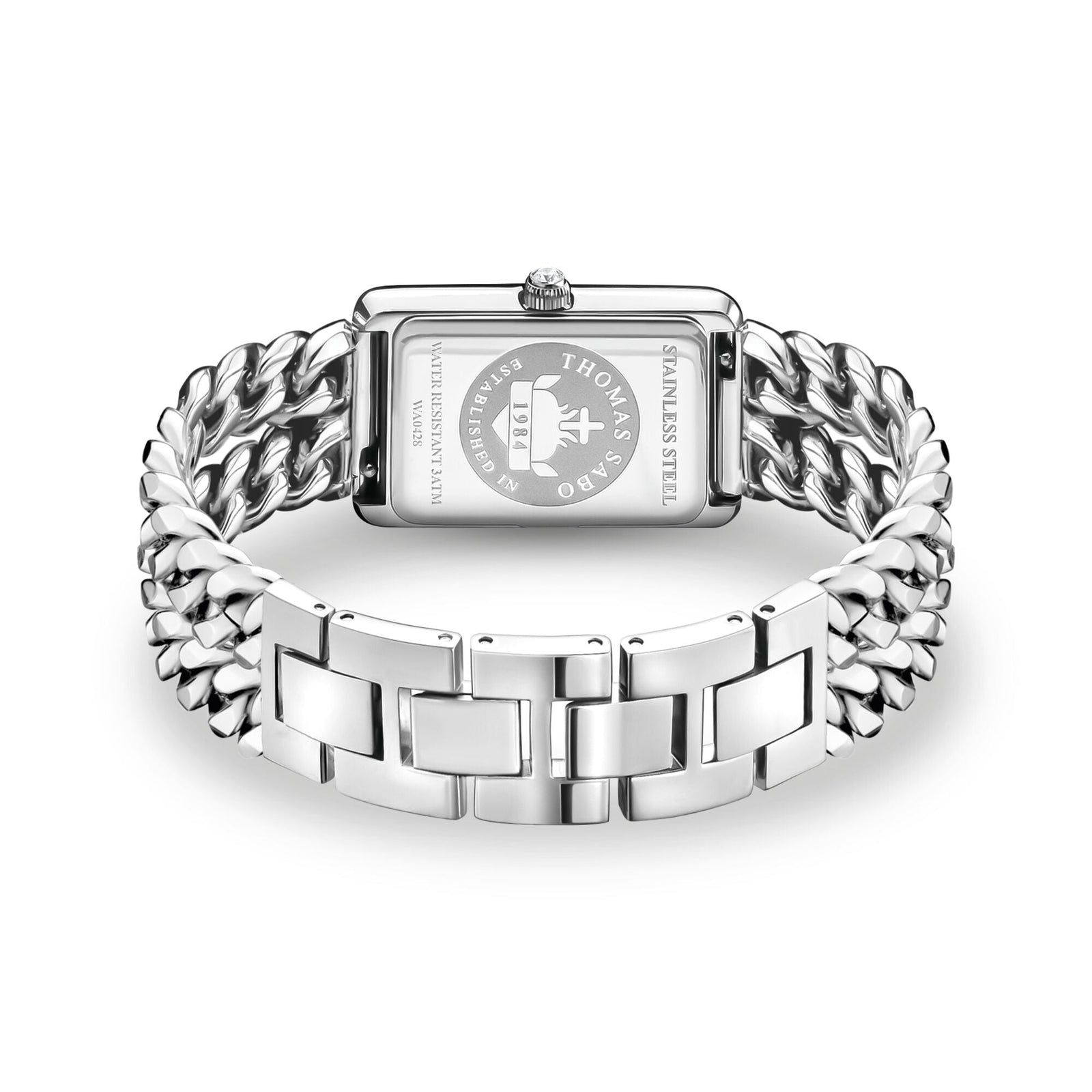 THOMAS SABO Ladies Rectangular Watch in Silver