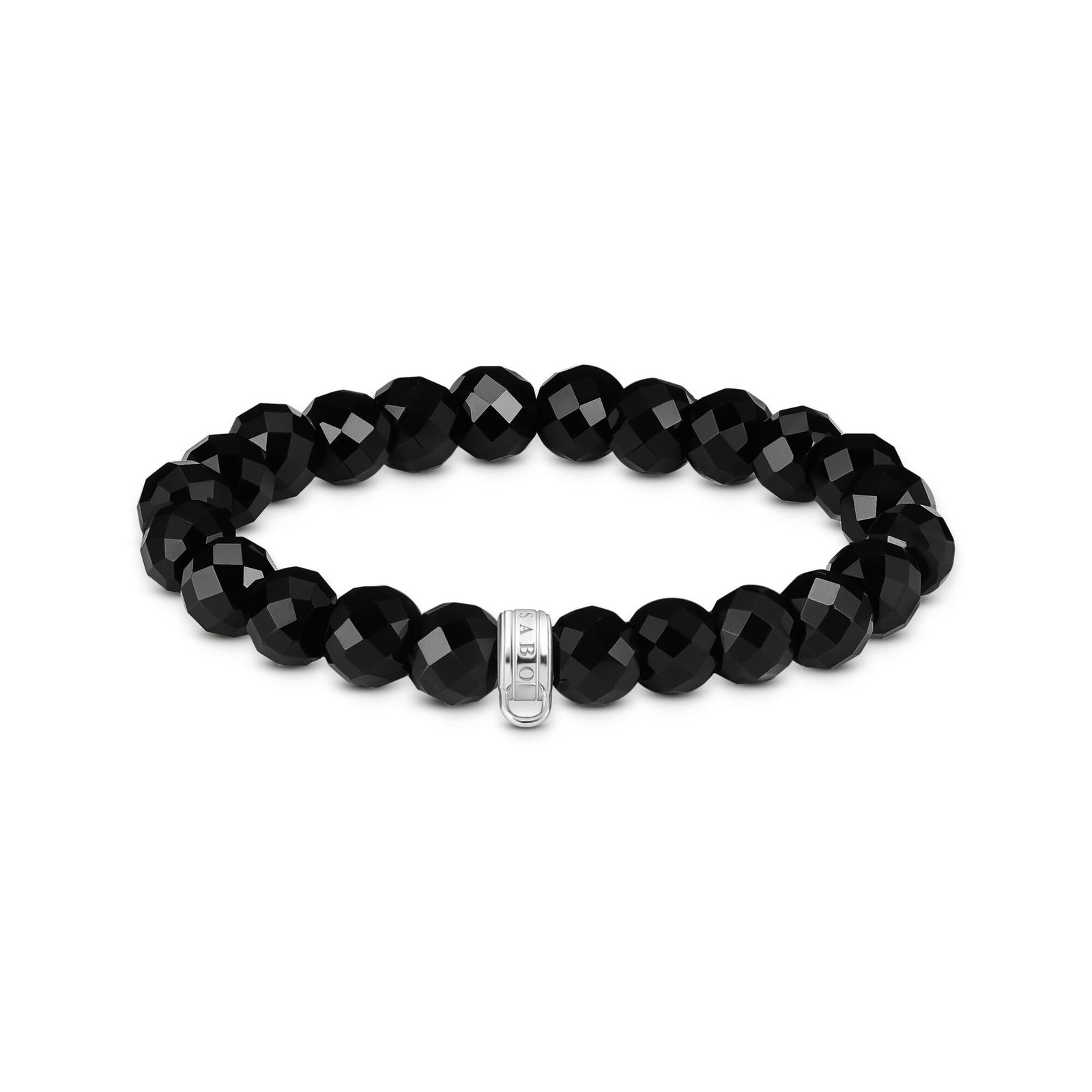 THOMAS SABO Charm bracelet Obsidian Oval Beads