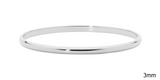 Ellani Stainless Steel 3mm Bangle