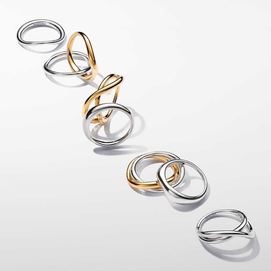 Organically Shaped Band Ring - 58