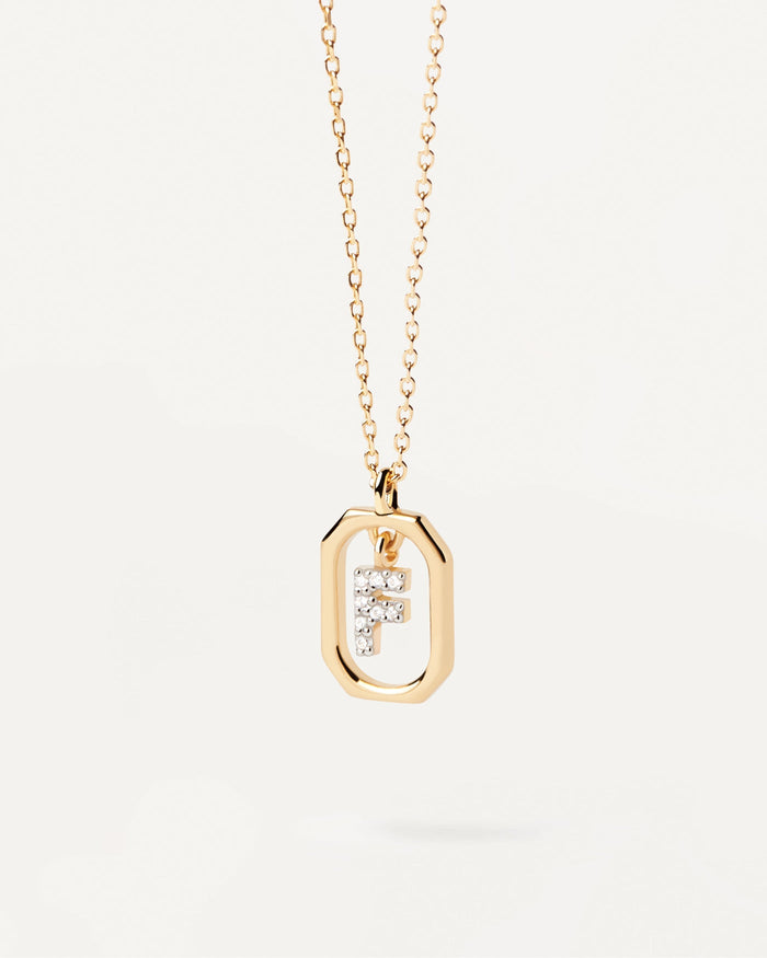 Pdpaola Mini Letter F Necklace