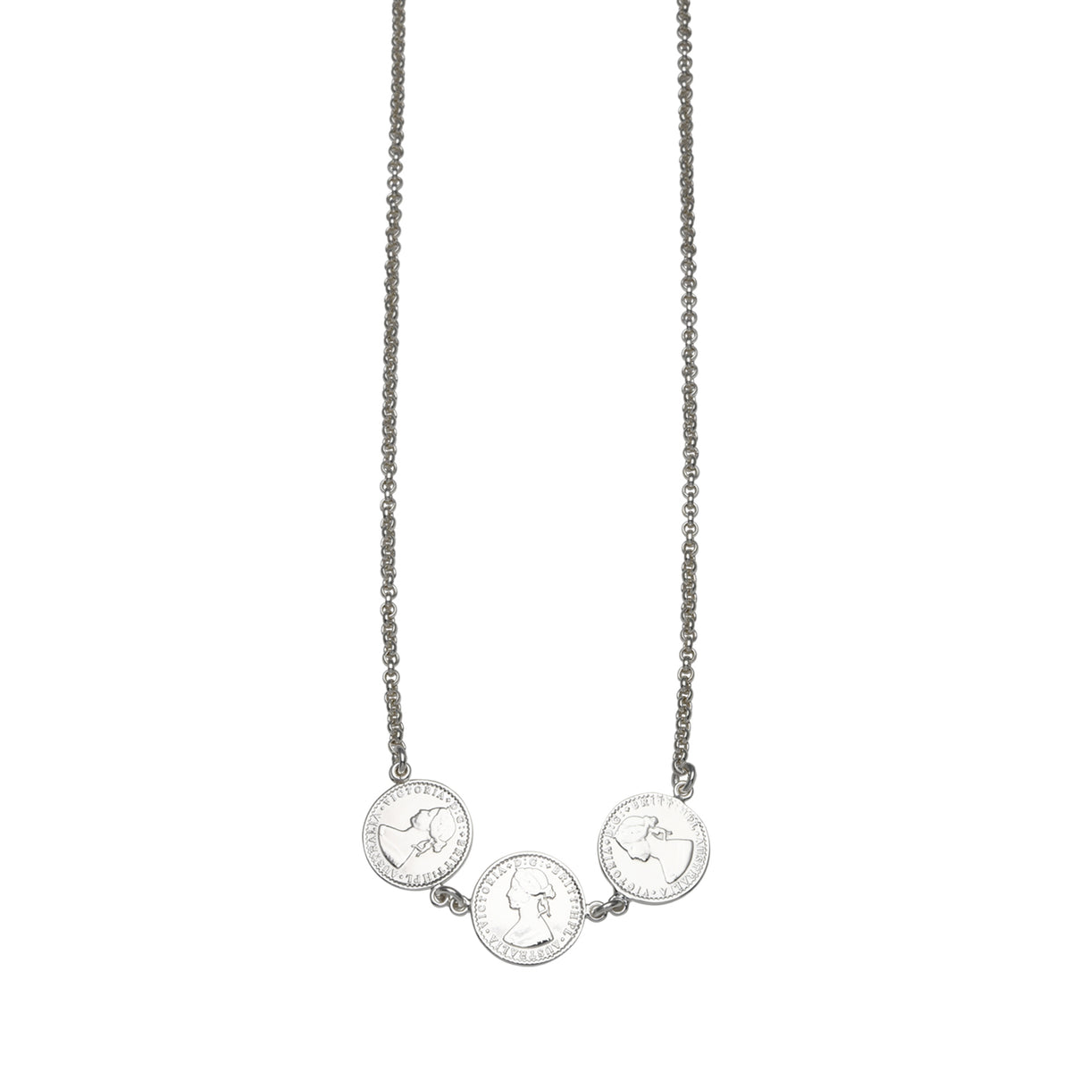 Von Treskow Triple Mini Coin Necklace
