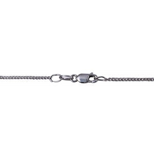 Sterling Silver Rhodium Plated Diamond Cut Curb Chain