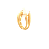 Oval Shiny Huggie
