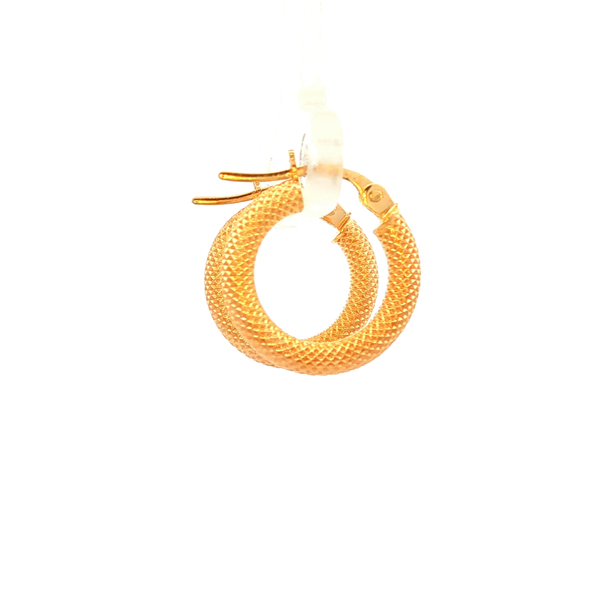 Textured Gold Hoop Earrings