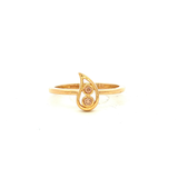 Dreamtime Diamond Tear Drop Dress Ring in Yellow Gold