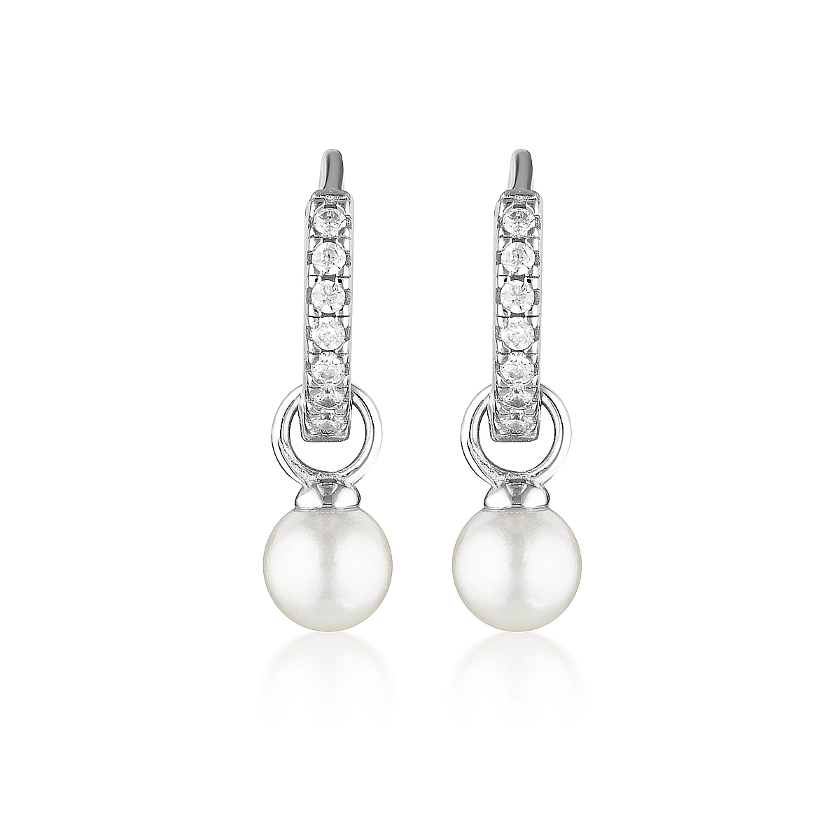 Georgini Red Carpet Baby Pearl Hoop Gold