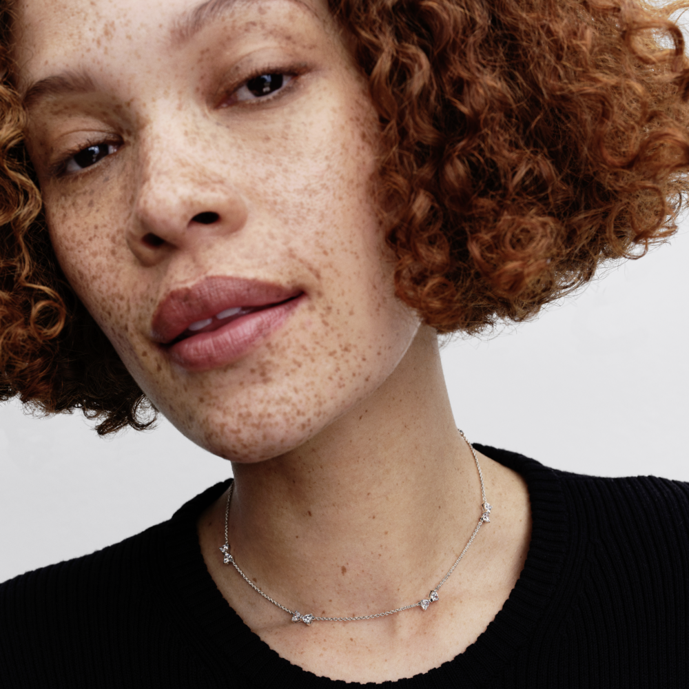 Pandora Bow Station Chain Necklace