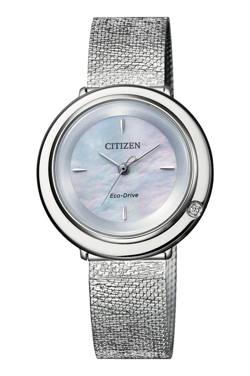 Citizen Eco-Drive Analog Perlmutt Mother of Pearl Ladies Watch