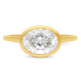 9K Yellow Gold Lab Grown Diamond Ring