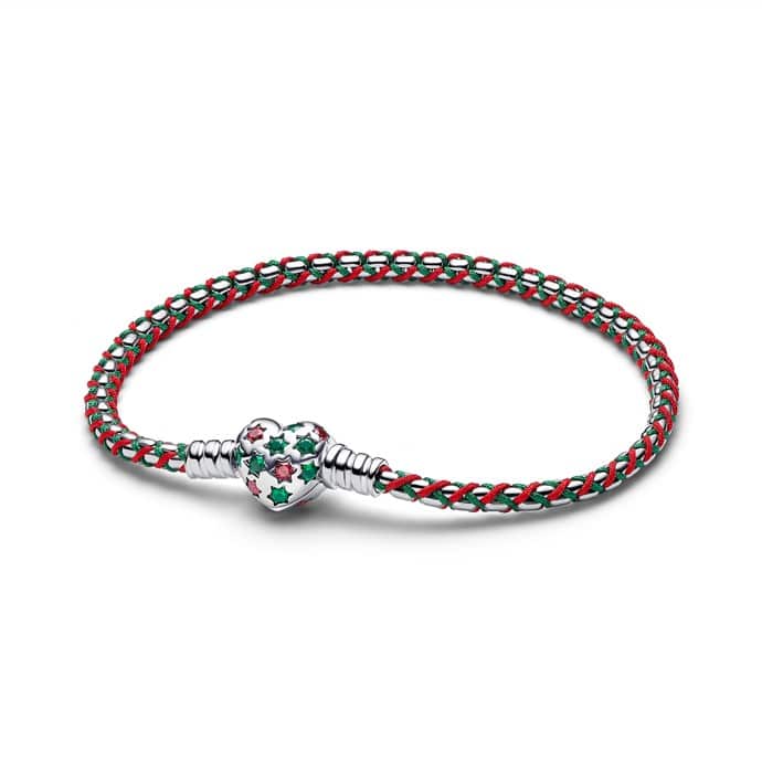 Pandora Braided Sterling Silver Box Chain Bracelet
