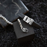 Harrison - Black Silver Large