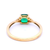 Cushion Cut Emerald Ring