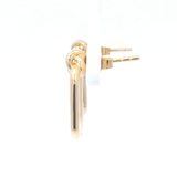 Knot & Large Paperclip Stud Earrings