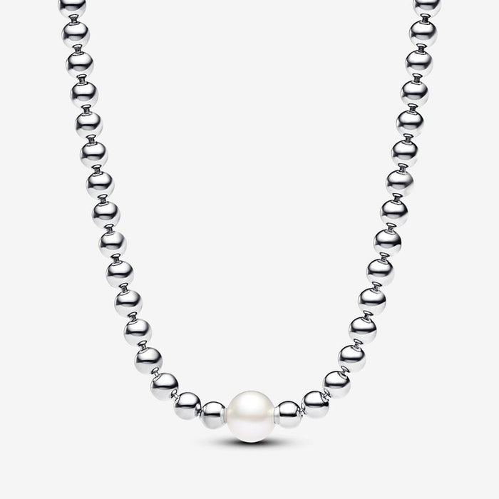 Treated Freshwater Cultured Pearl & Beads Collier Necklace