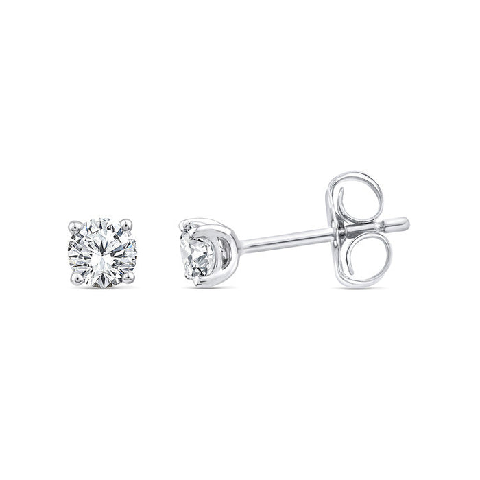 0.75ct Lab Grown Diamond Earrings in 9K White Gold