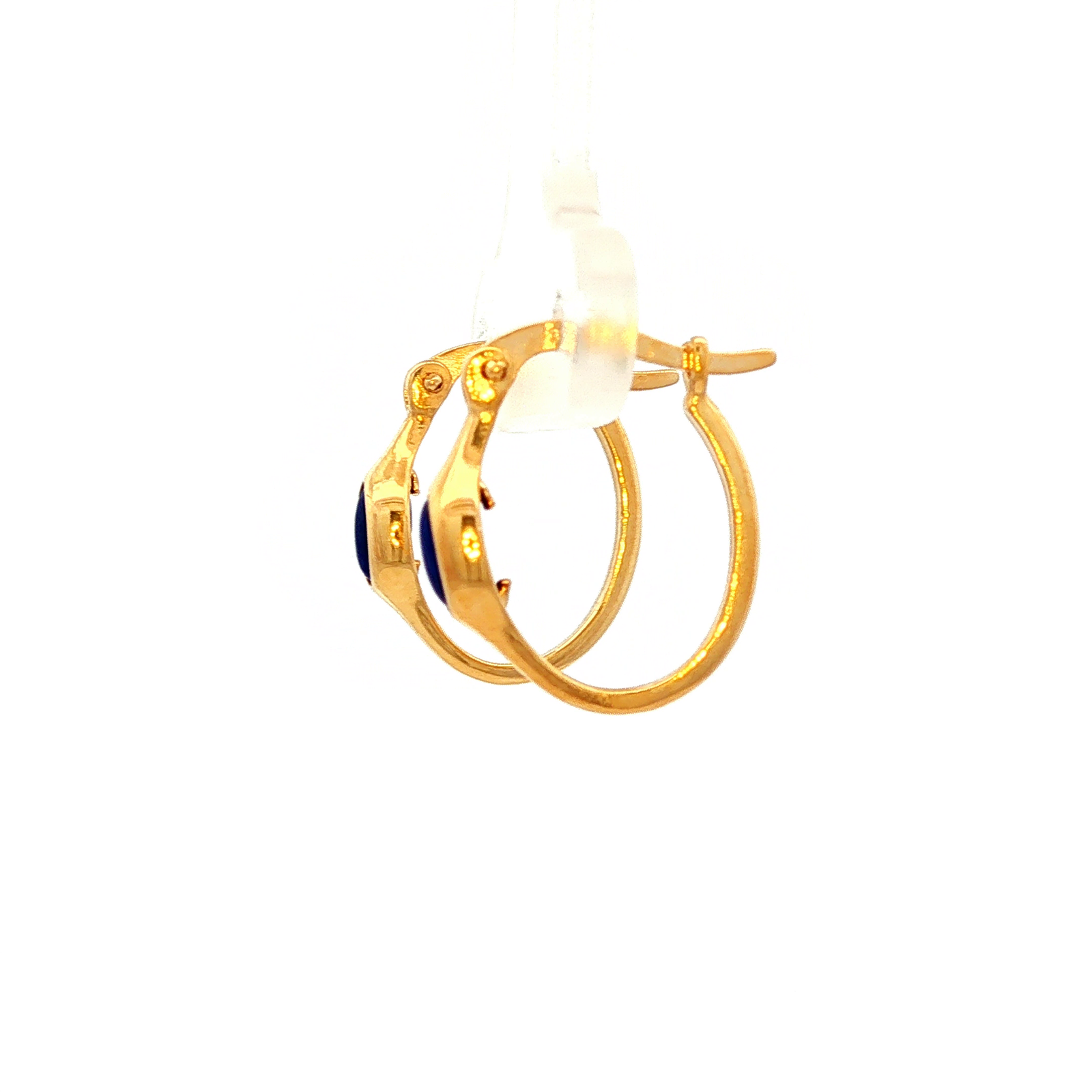 Fine Bubble Stone Earrings in Yellow GOld