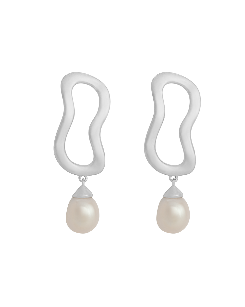 Kirstin Ash Sterling Silver Onda Pearl Earrings