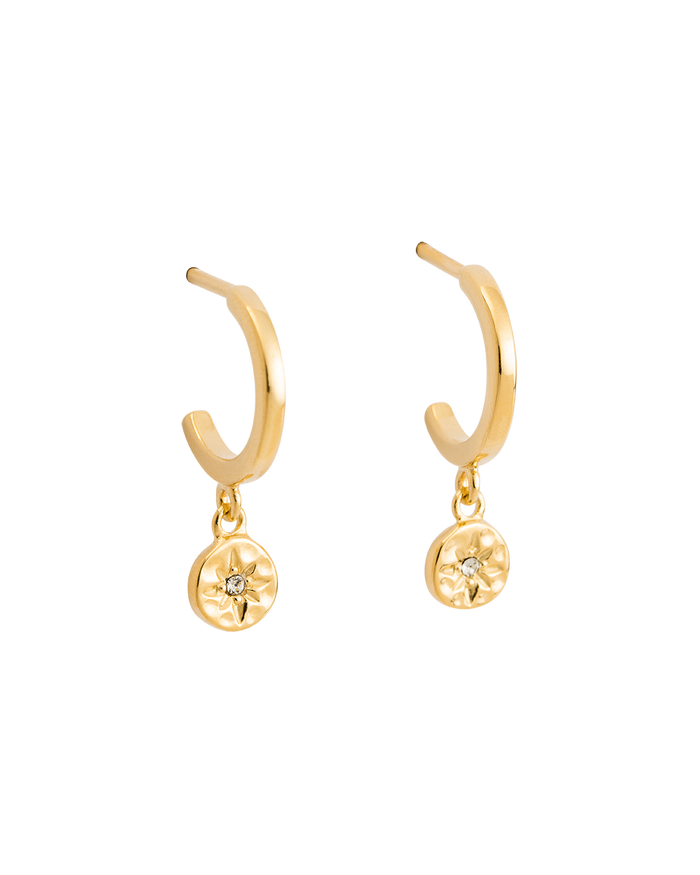 Kirstin Ash Star Coin Hoops