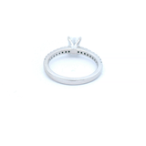 Diamond Set in White Gold Engagement Ring