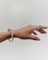Ania Haie Gold Pavé Knot Adjustable Ring