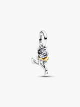 Pandora Disney Belle Enchanted Rose Lab-grown Diamond Dangle Charm