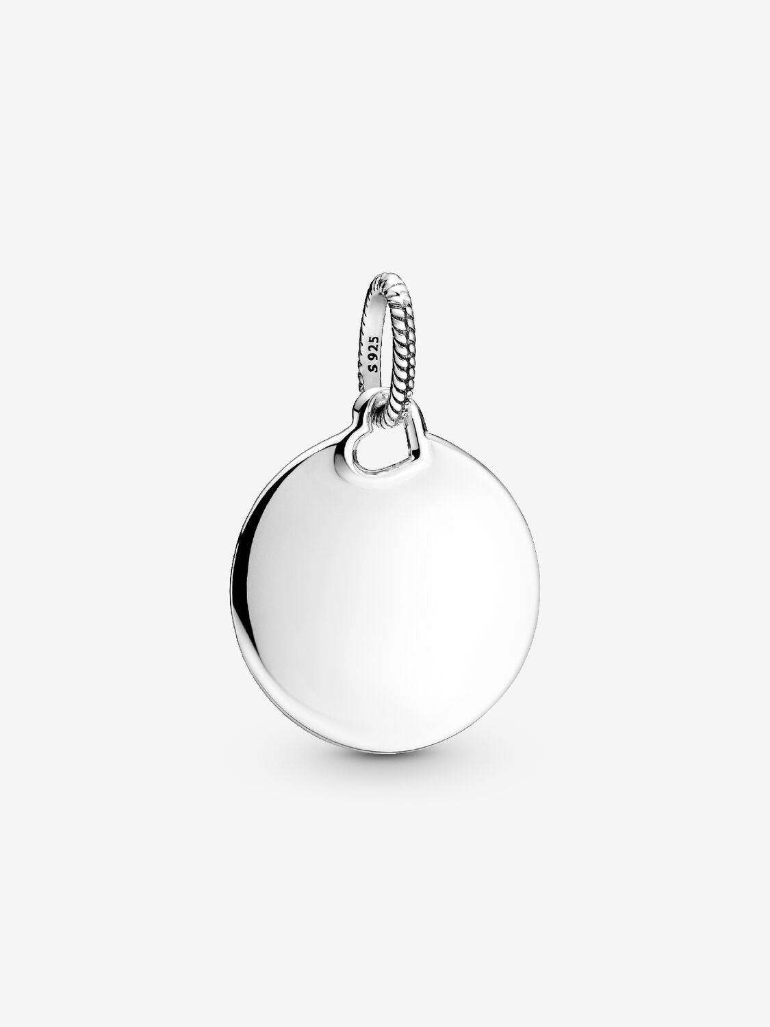 Pandora Engravable Round Tag Pendant