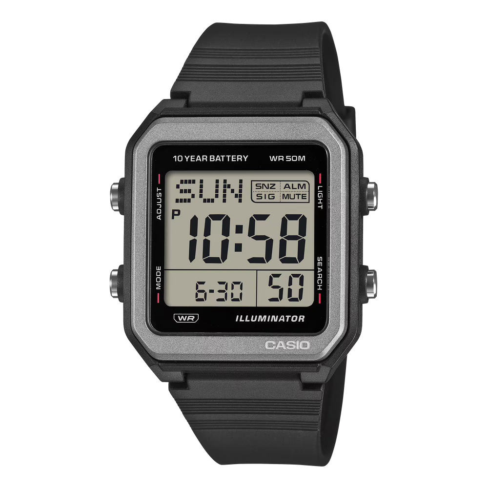 Casio Digital Black Resin Band Watch