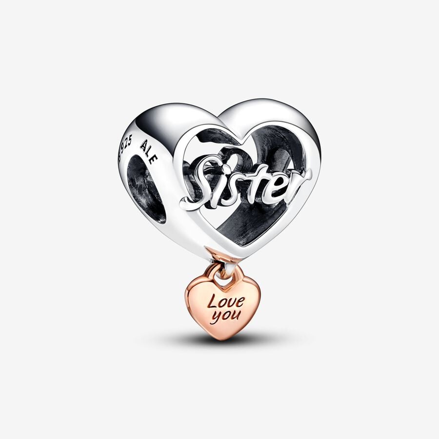 Pandora Love You Sister Heart Charm