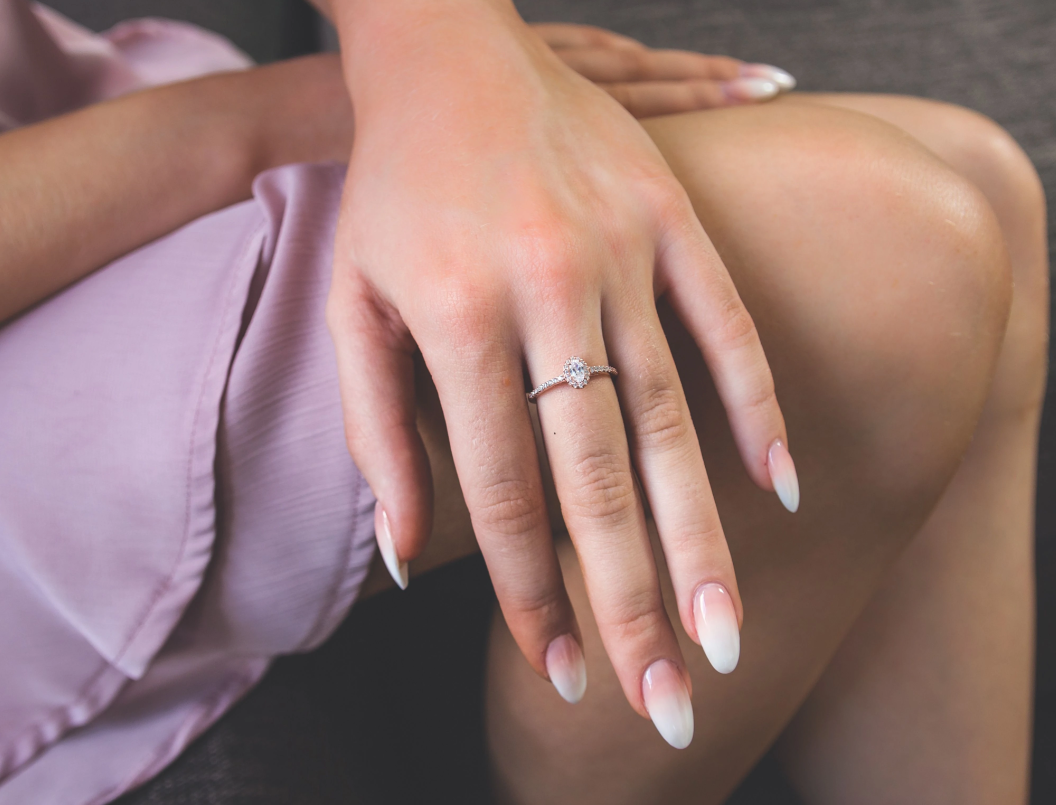 Georgini Aurora Glow Ring Silver Size 9