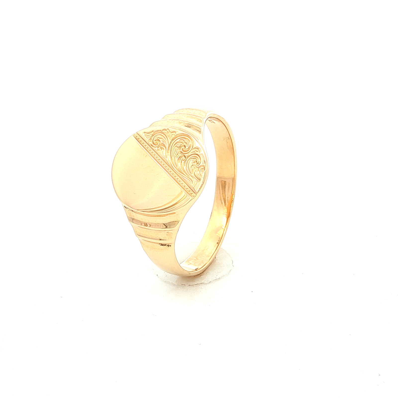 Gents Dress Ring in Yellow Gold