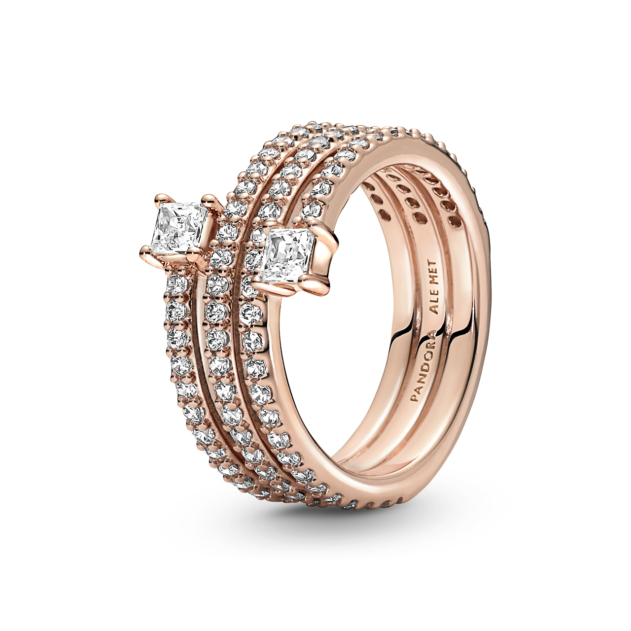 Triple Spiral Ring