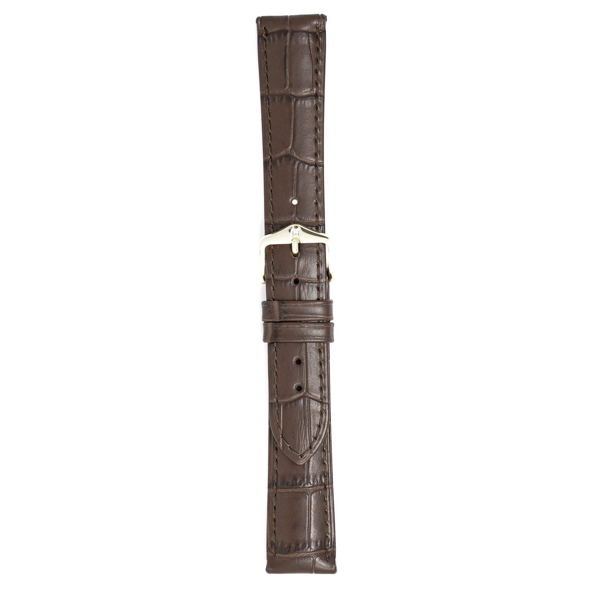Hirsch Duke Long Brown Leather Watch Strap