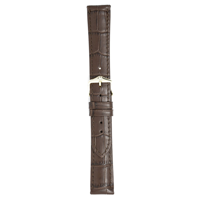 Hirsch Duke Long Brown Leather Watch Strap