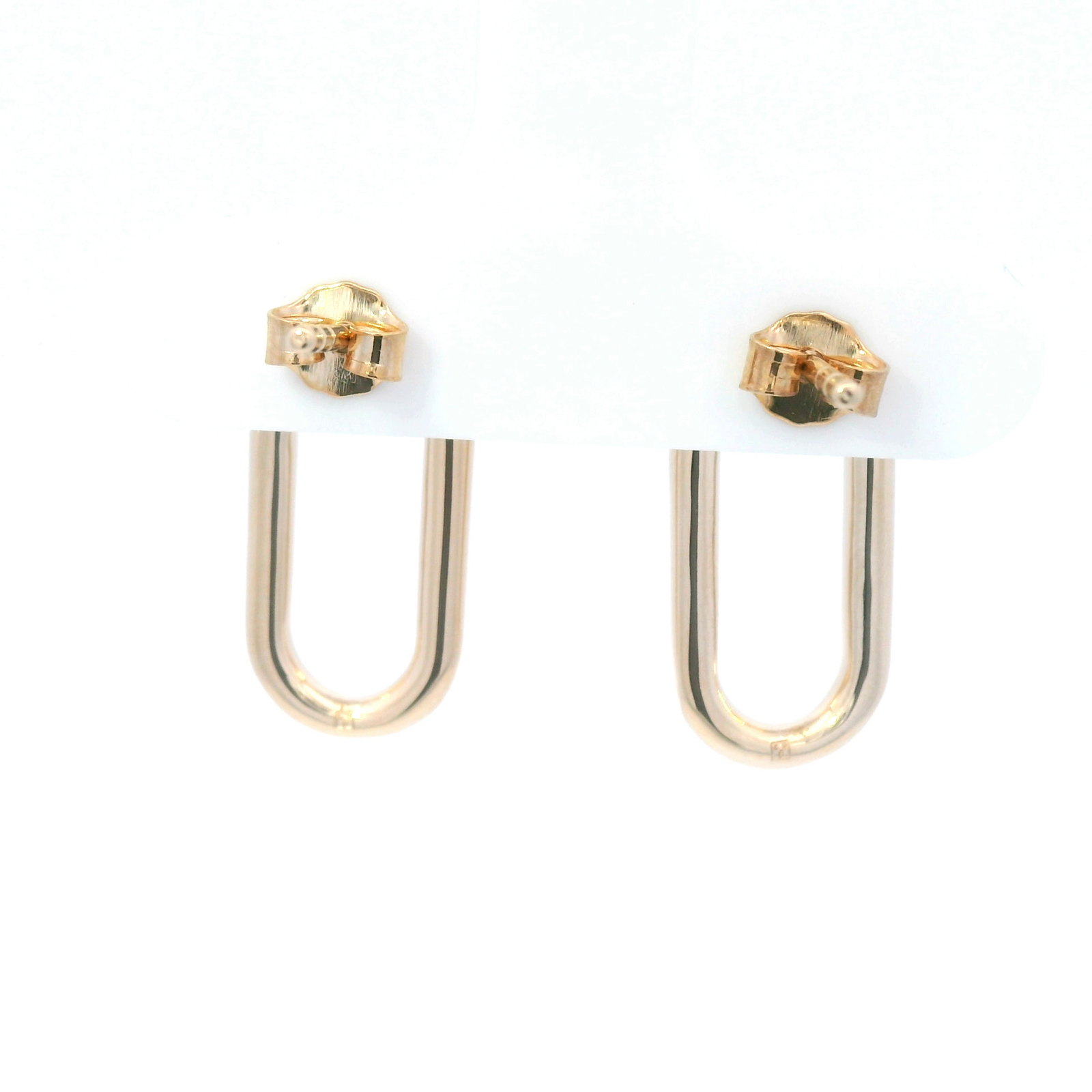 Knot & Large Paperclip Stud Earrings