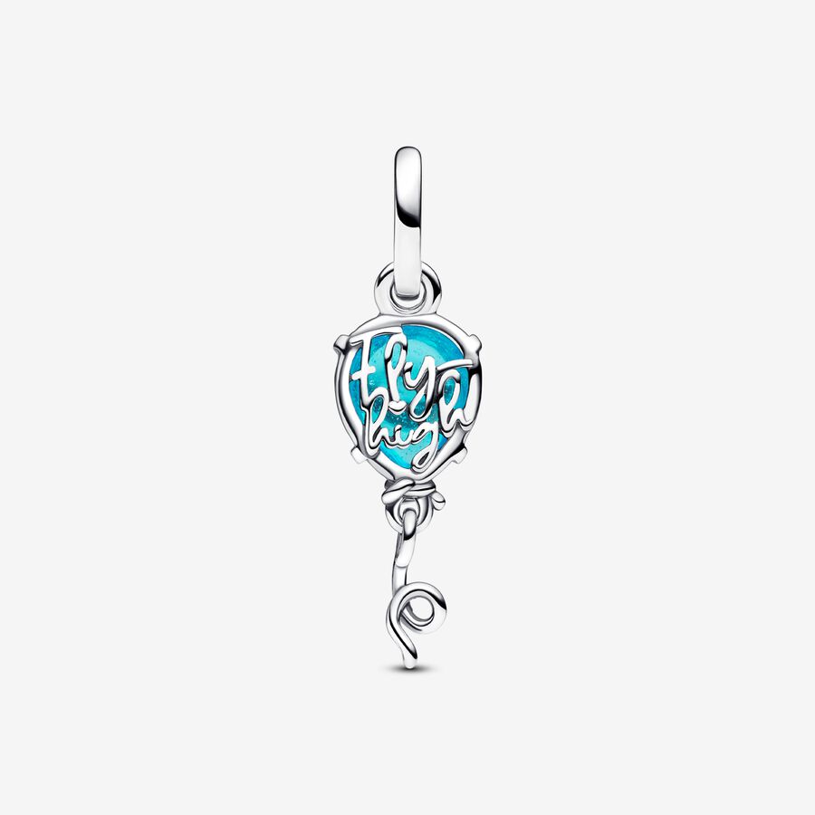 Blue Murano Glass Balloon Dangle Charm
