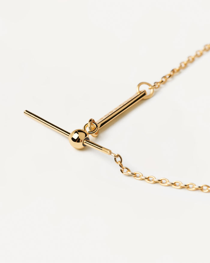 PDPaola Gold-Plated Charms Bracelet Necklace