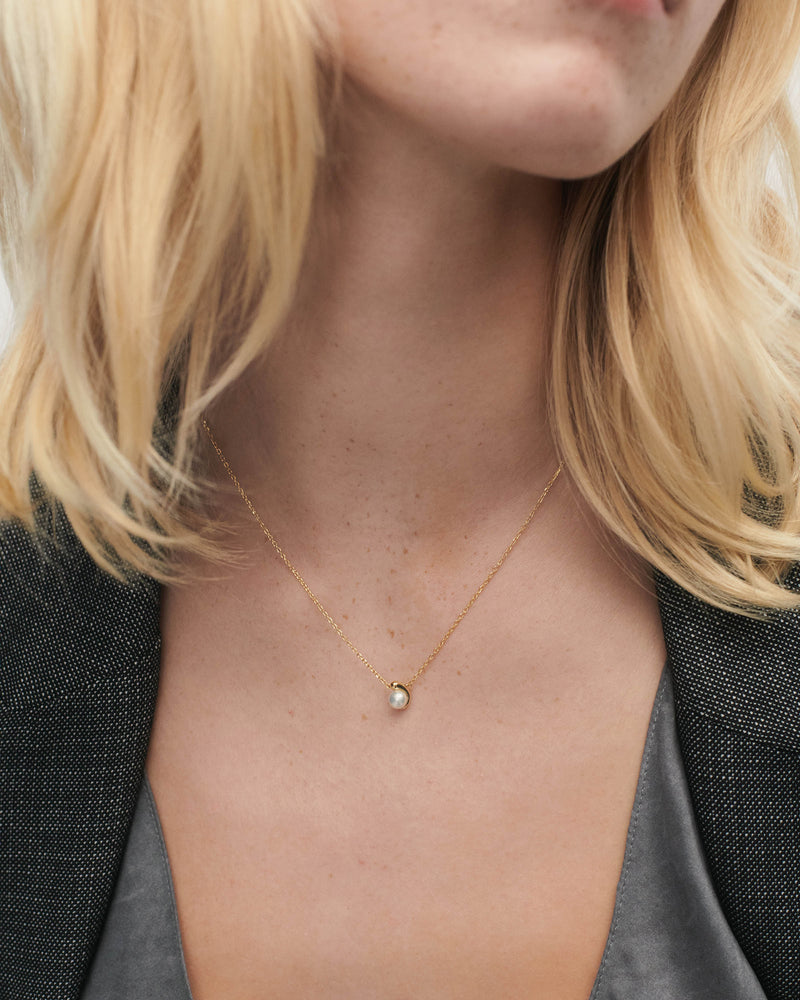 PDPaola La Perla Solitary Necklace