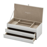 Gabriella White Large Jewellery Box