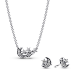 Sparkling Moon & Star Jewelry Gift Set