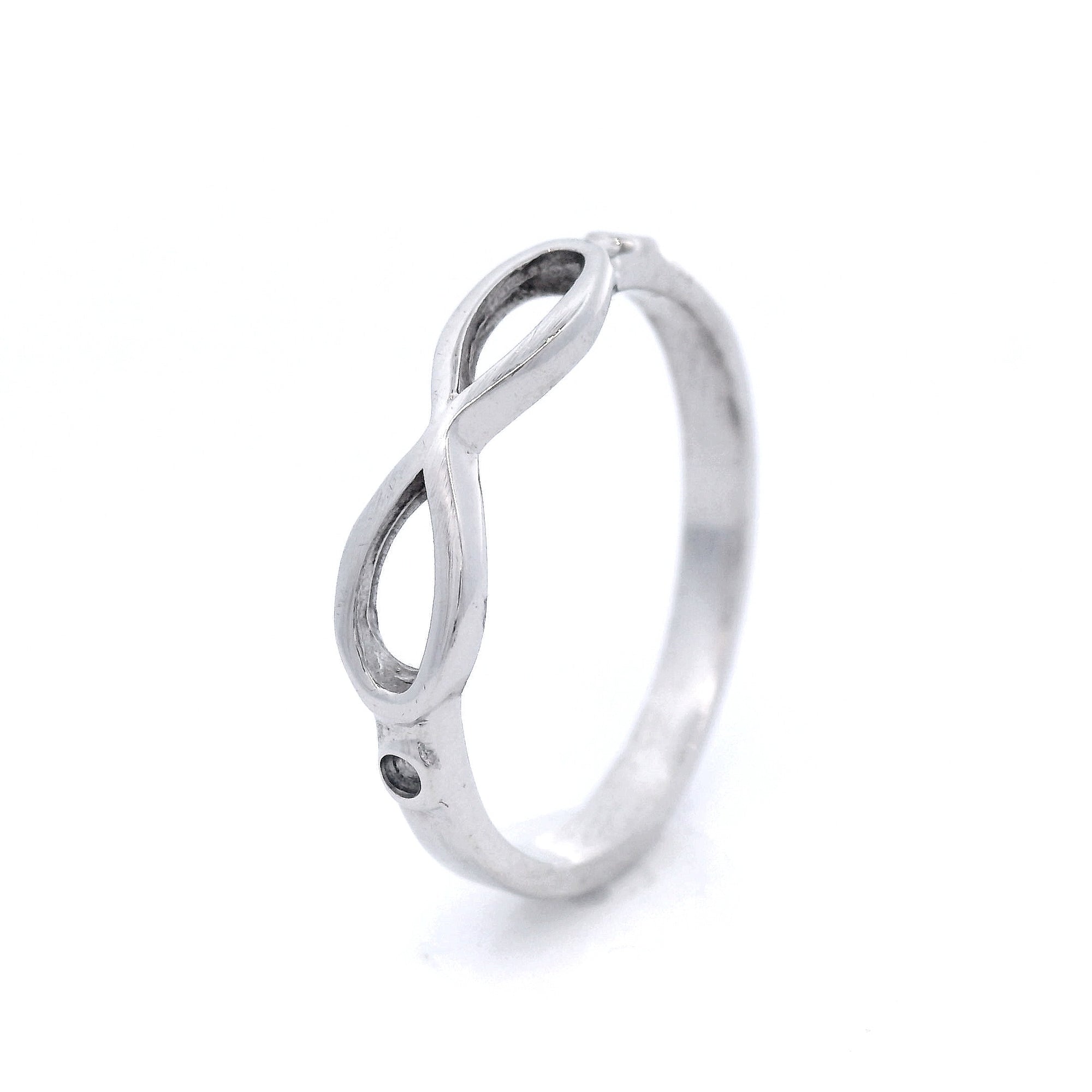 White Gold Infinity Ring